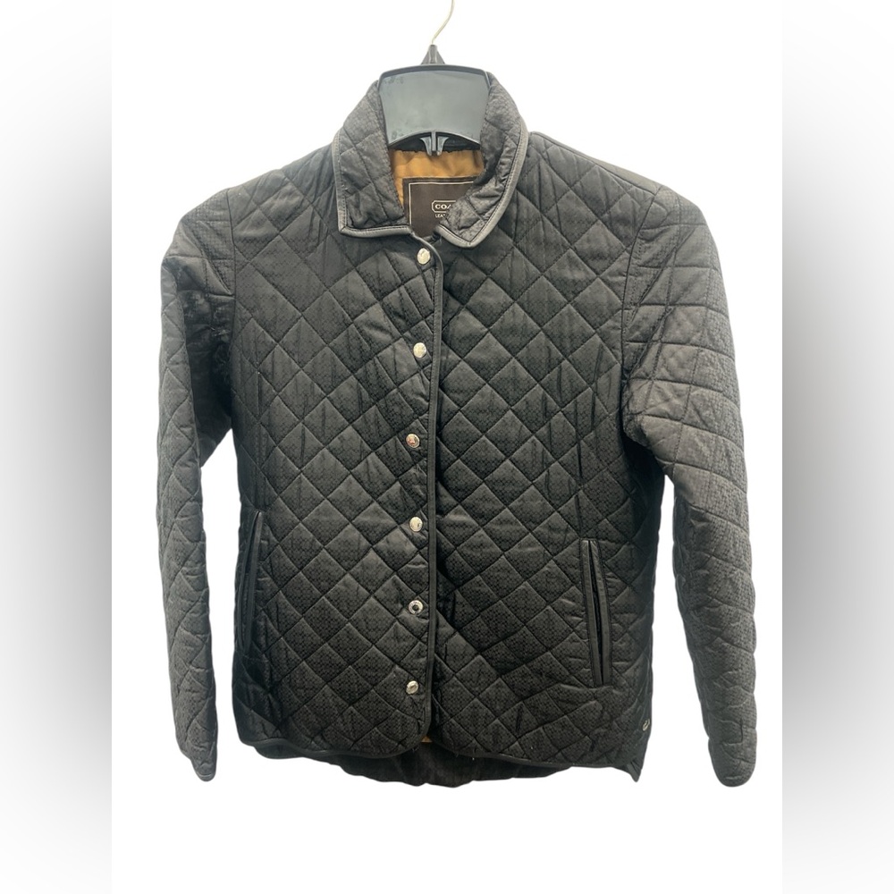 Coach Quilted Black Jacket